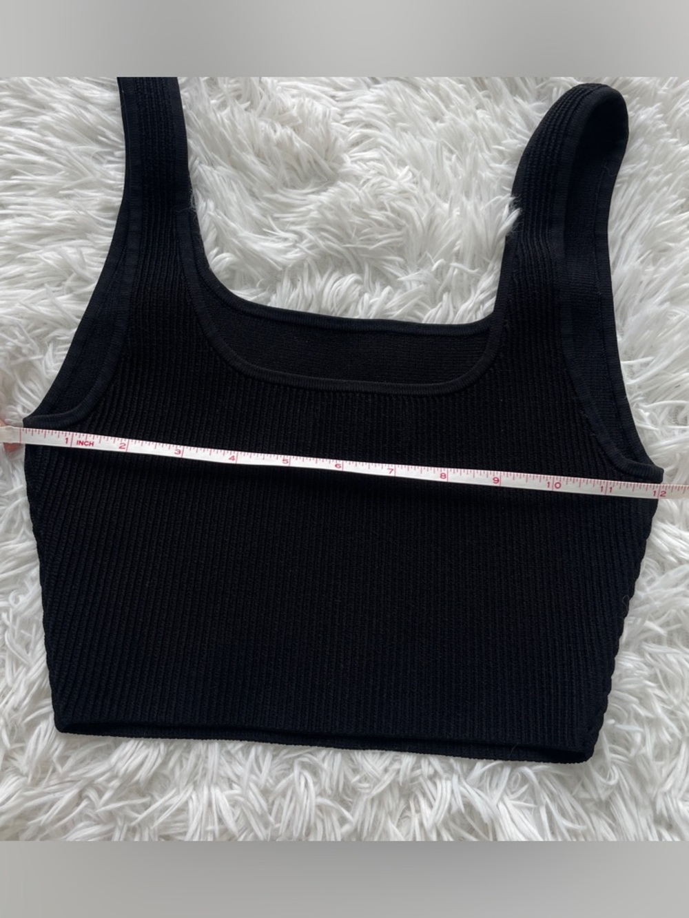 Babaton Aritzia Ribbed Knit Cropped Tank Top - Picture 6 of 7